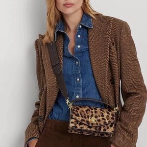 Lauren Ralph Lauren
LEATHER SMALL TAYLER CROSSBODY BAG - leopard